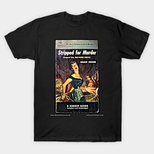 STRIPPED FOR MURDER by Bruno Fischer T-Shirt